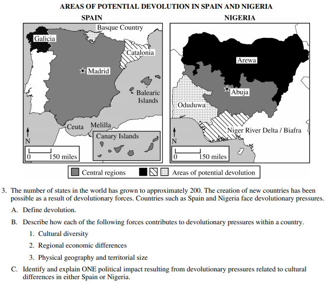 AP人文地理考试真题讲解 AP人文地理考试真题讲解
