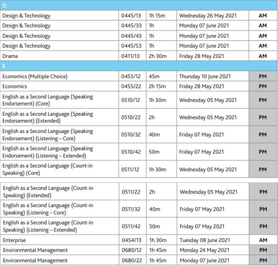 2021年igcse考试时间是什么时候? 2021年igcse考试时间是什么时候?