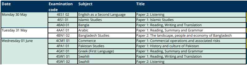 2022年igcse考试时间 2022年igcse考试时间