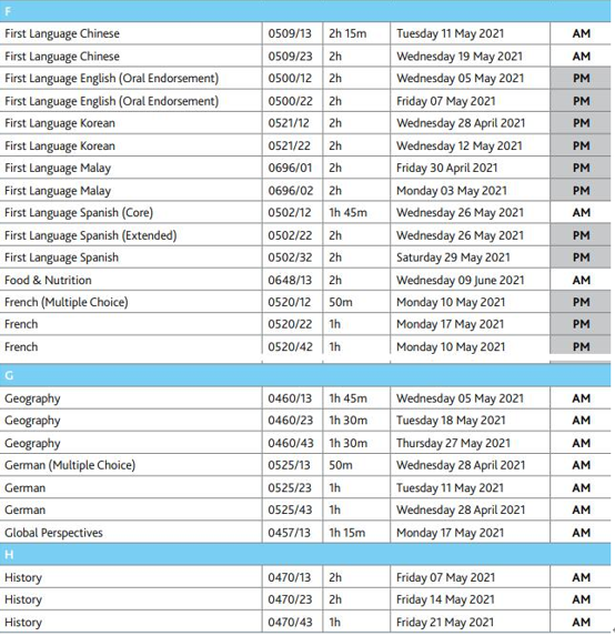 2021年igcse考试时间是什么时候? 2021年igcse考试时间是什么时候?